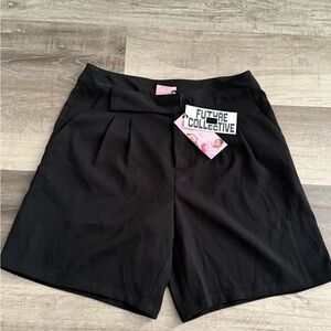Future Collective Alani Noelle Black Women's Dress Shorts